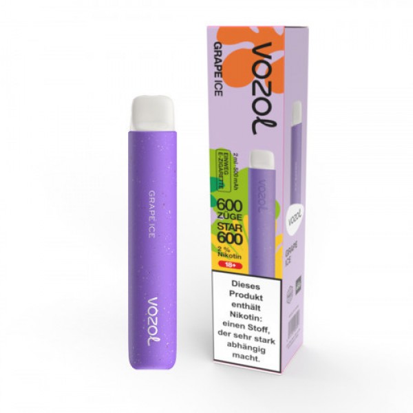 Vozol Star 600 Einweg E-Zigarette - Grape Ice