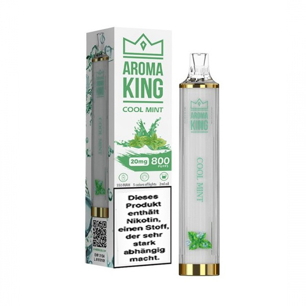 Aroma King 800  Mini Disco Einweg E-Zigarette - Cool mint