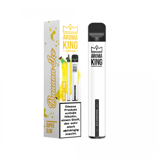 Aroma King  Superslim Einweg E-Zigarette - Banana Ice