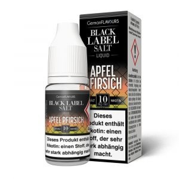 Black Label - Apfel Pfirsich - Nikotinsalz E-Liquid