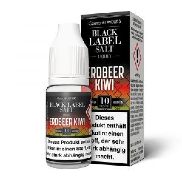 Black Label - Erdbeer Kiwi - Nikotinsalz E-Liquid
