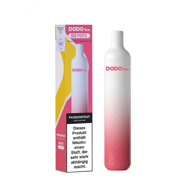 Dodo Vape 800 Einweg E-Zigarette - Passionfruit