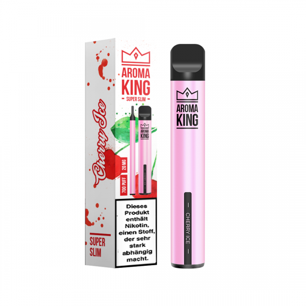 Aroma King  Superslim Einweg E-Zigarette -  Cherry Ice