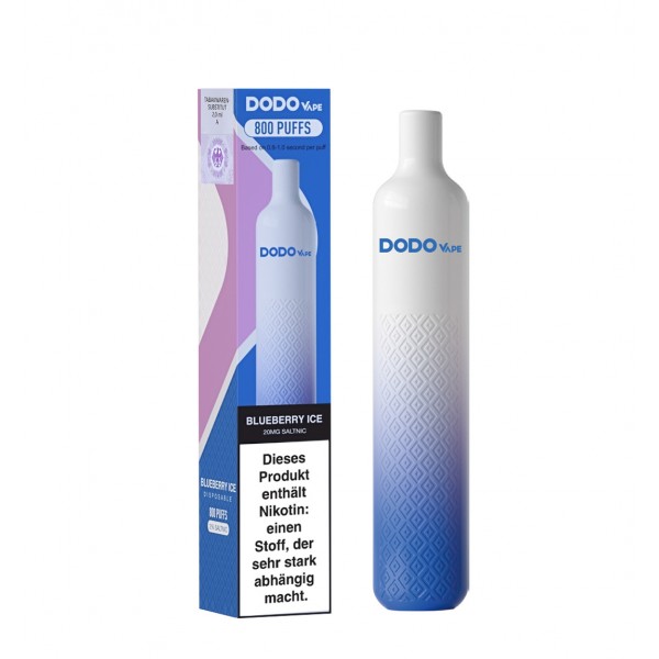 Dodo Vape 800 Einweg E-Zigarette - Blueberry ice
