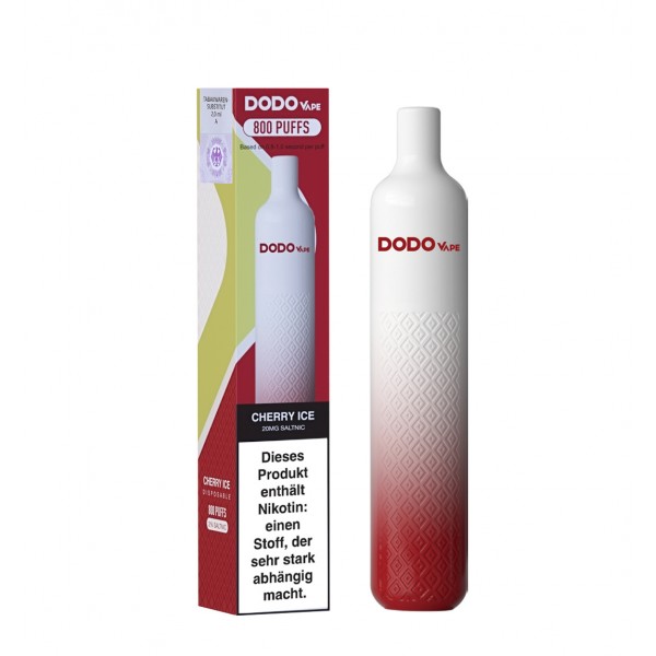 Dodo Vape 800 Einweg E-Zigarette - Cherry ice