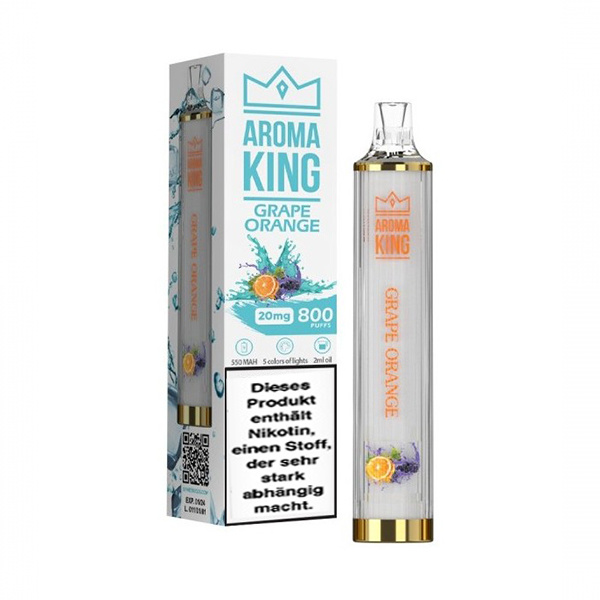 Aroma King 800 Mini Disco Einweg E-Zigarette - Grape orange