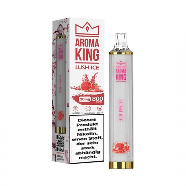 Aroma King 800 Mini Disco Einweg E-Zigarette -  Lush ice