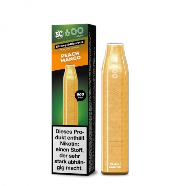 SC 600 Einweg E-Zigarette Pfirsich Mango