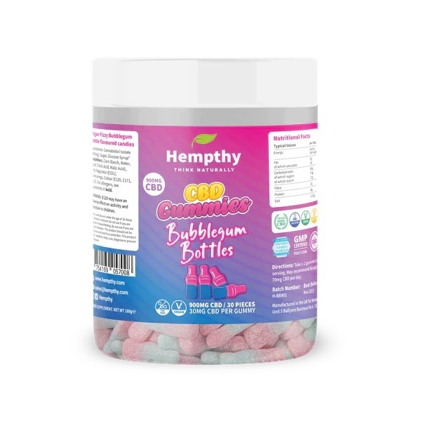 Hemphy CBD Gummies Bubblegum Flaschen - 30St