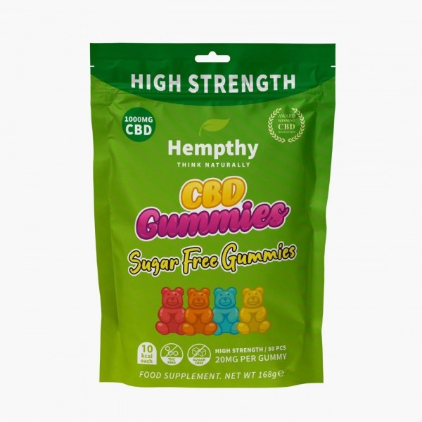 Hempthy CBD Gummis Zuckerfreie Gummis - 30St