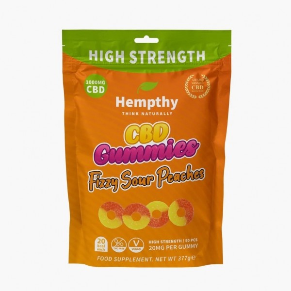 Hempthy CBD Gummies Hochfest - Sprudelflaschen - 50 Stk