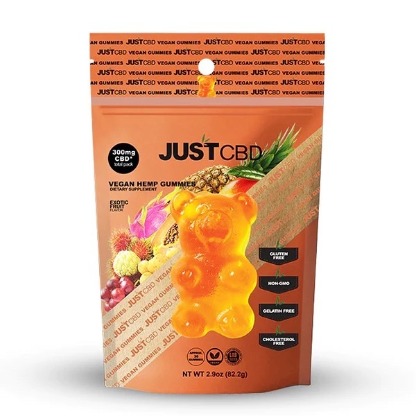 Just CBD Gummies Bag - Bären-Exotische Frucht - 82,2 g