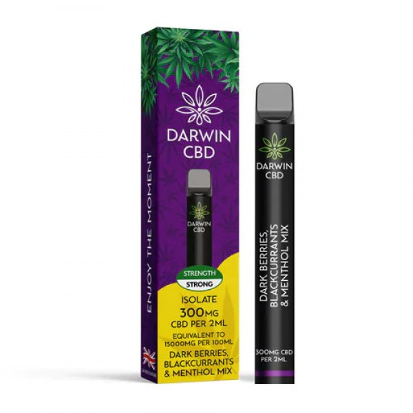 Darwin CBD Einweg-Vape – Mischung aus dunklen Beeren, schwarzen Johannisbeeren und Menthol