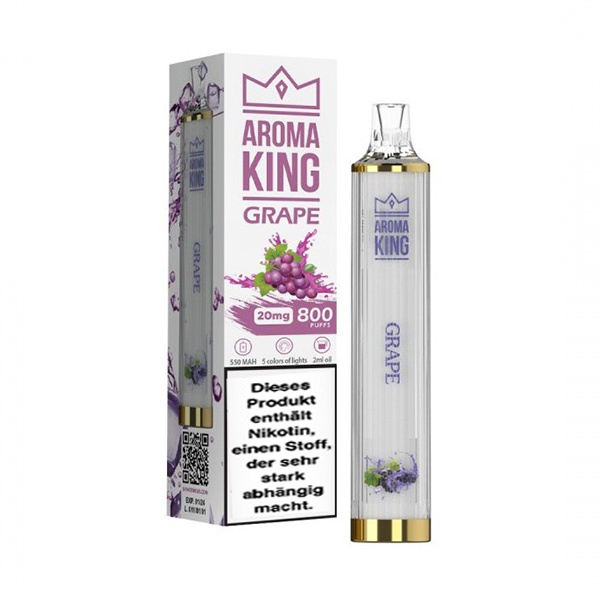 Aroma King 800  Mini Disco Einweg E-Zigarette - Grape