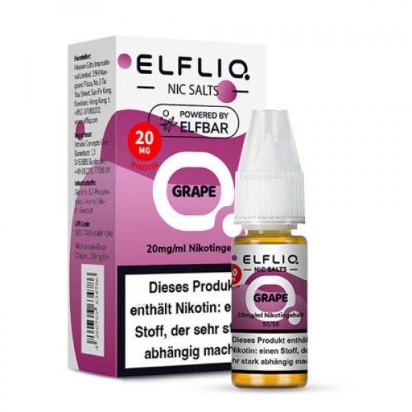 ELFBAR ELFLIQ Grape Nikotinsalz Liquid 10 ml