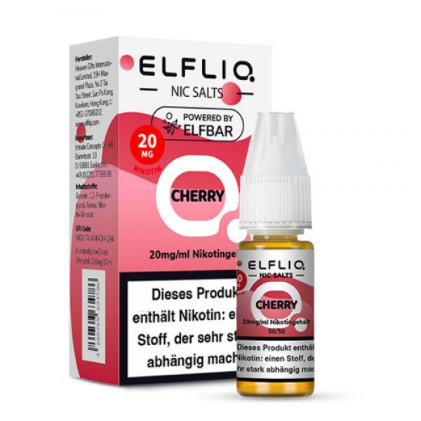 ELFBAR ELFLIQ Cherry Nikotinsalz Liquid 10 ml