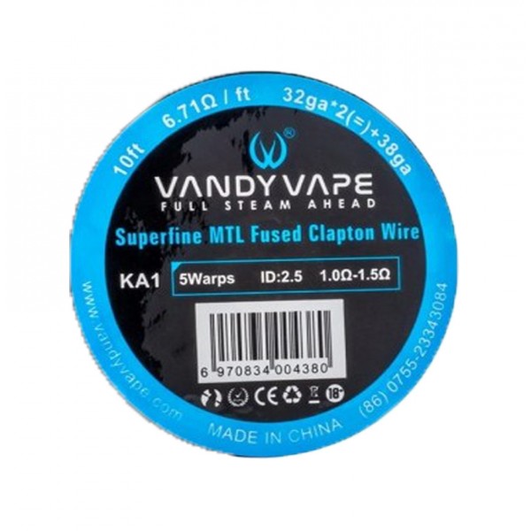 Vandy Vape Superfine MTL Clapton 32GAx2 + 38GA 10ft