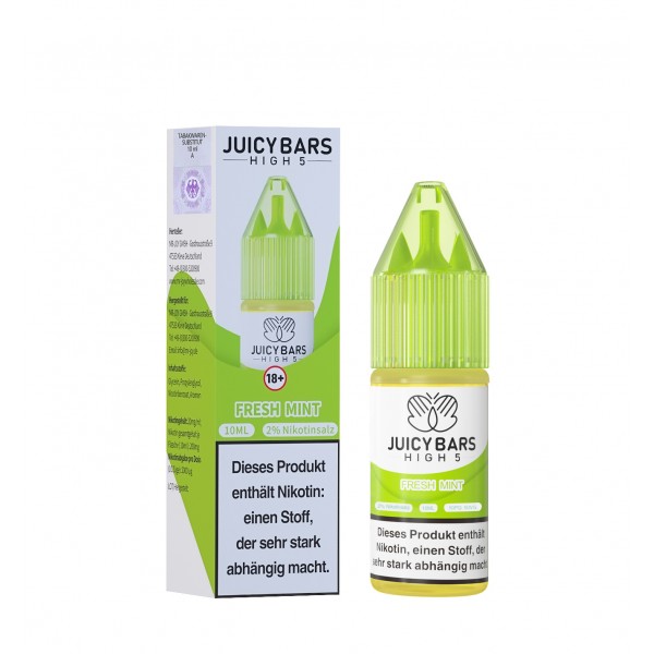 Juicy Bars High 5 Nic Salt - Fresh Mint